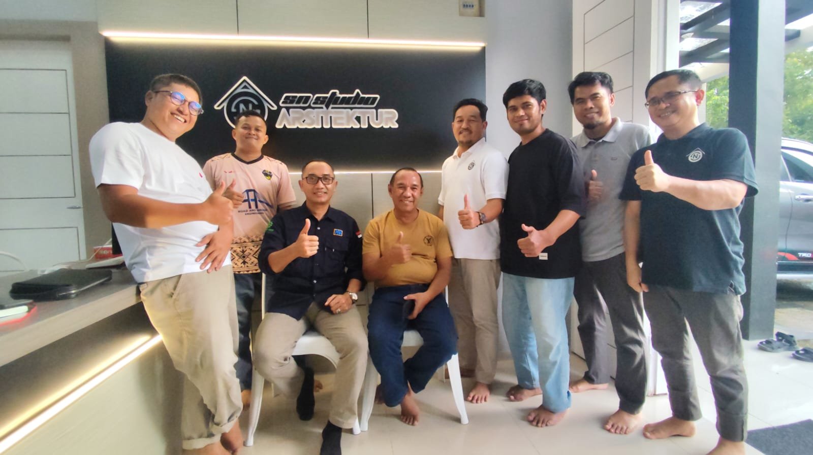 Ketua UMKM, IAI, dan FTBM Riau Kunjungi SN Studio