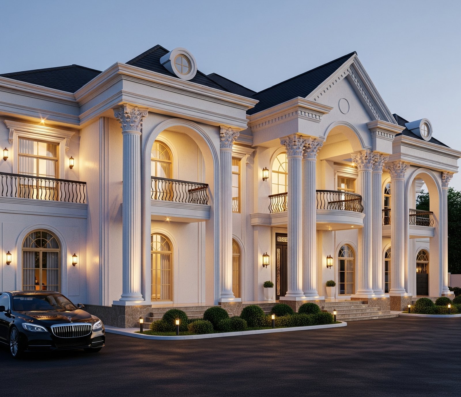 Desain Rumah Glamour Klasik, Megah dan Berkelas