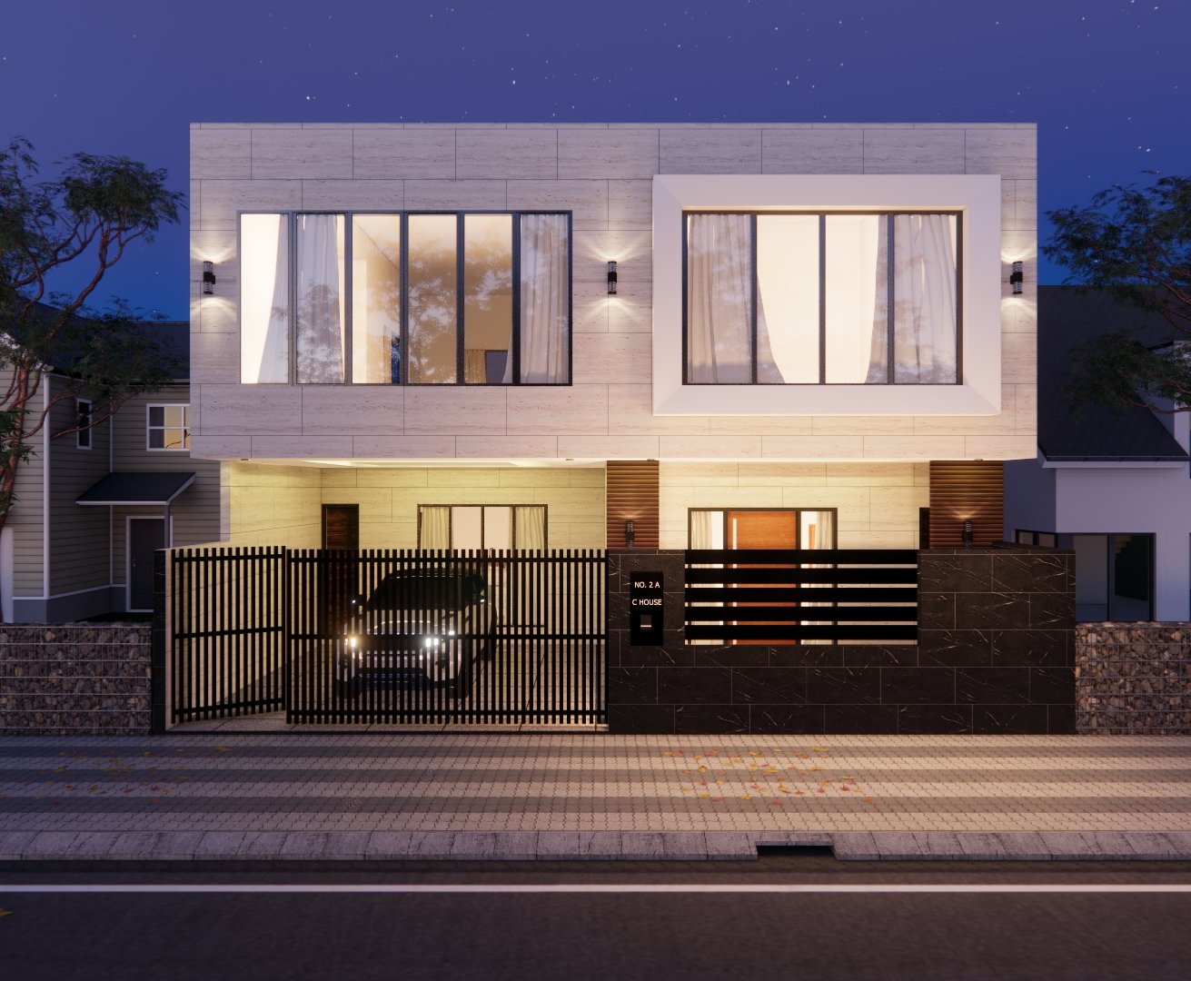 Inspirasi Rumah 2 Lantai Bergaya Minimalis Tropis dengan Sentuhan Elegan