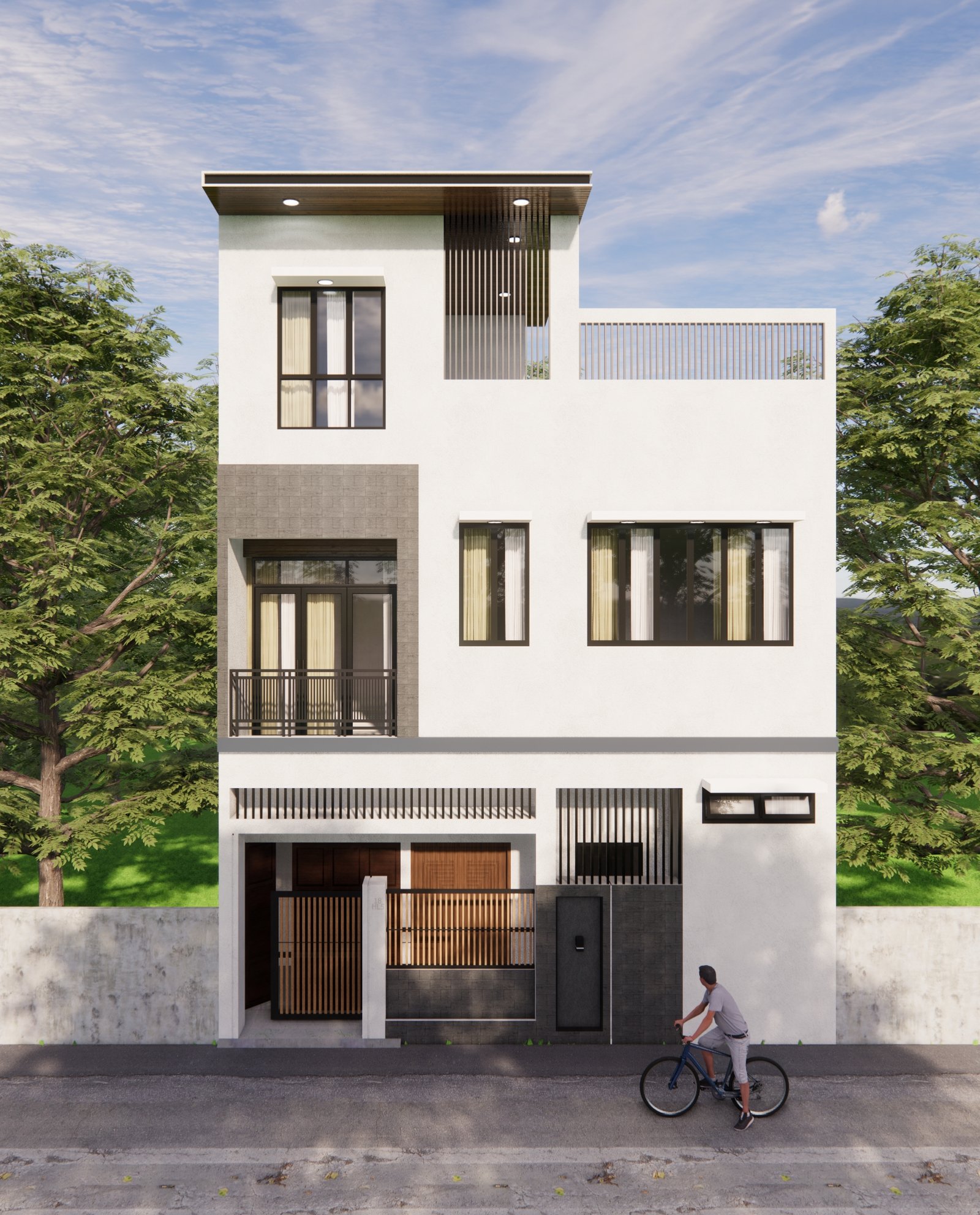 Inspirasi Rumah 2 Lantai Minimalis Modern dengan Sentuhan Tropis