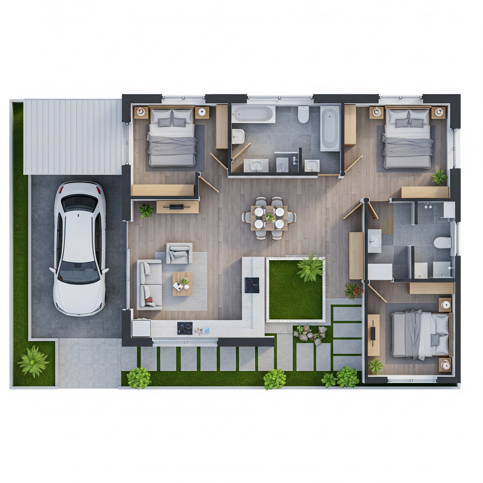 Desain Rumah Minimalis 3 Kamar: Nyaman, Fungsional, dan Elegan