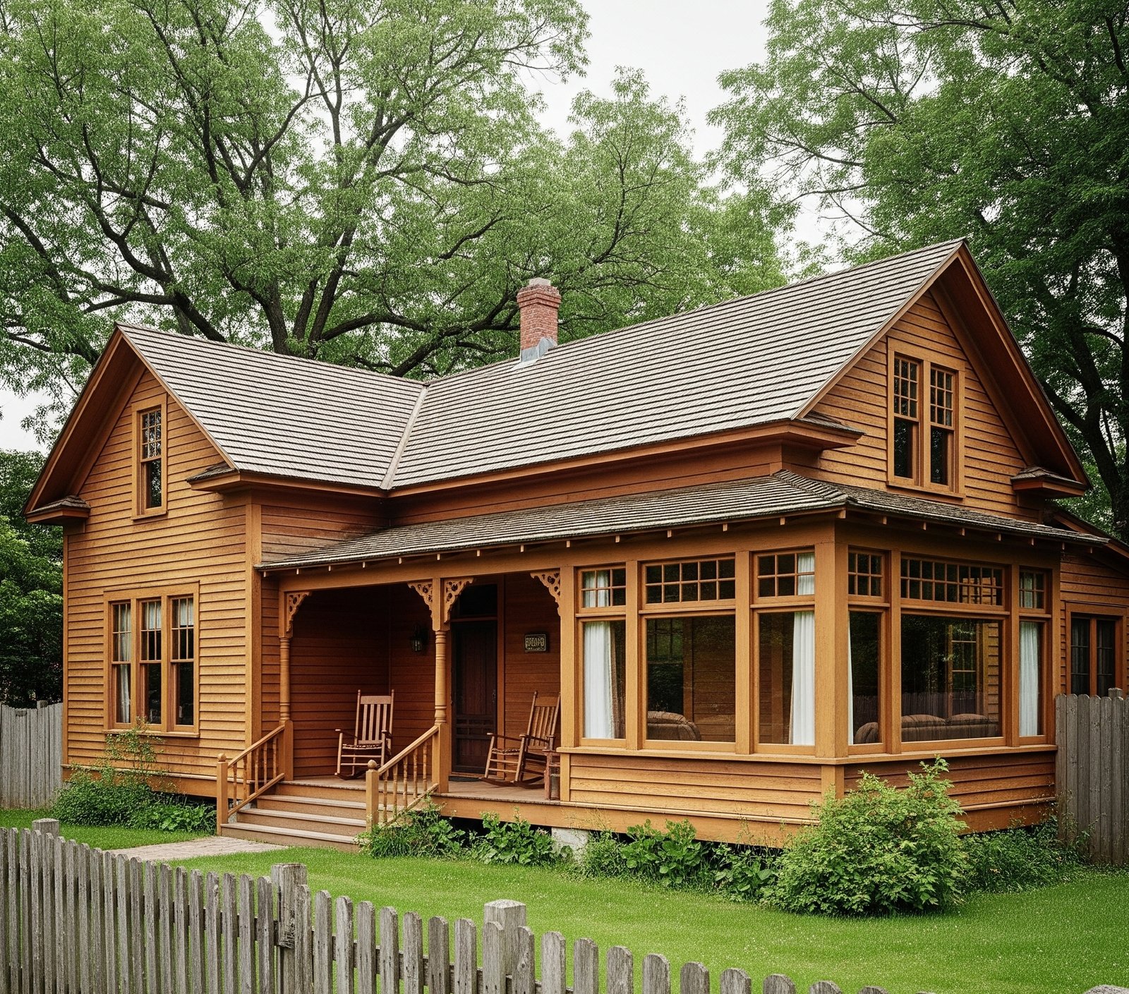 Desain rumah kayu klasik