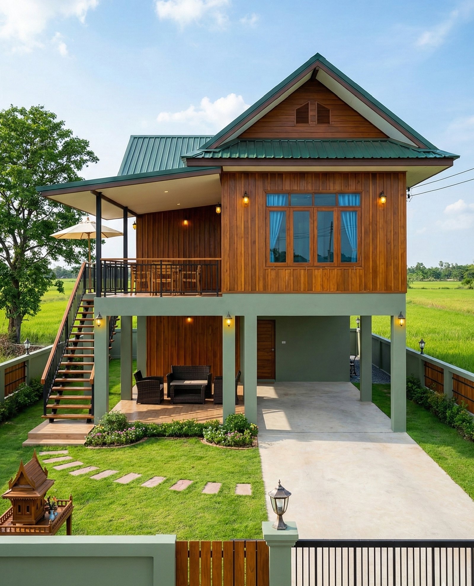 Desain-rumah-kayu-2-tingkat