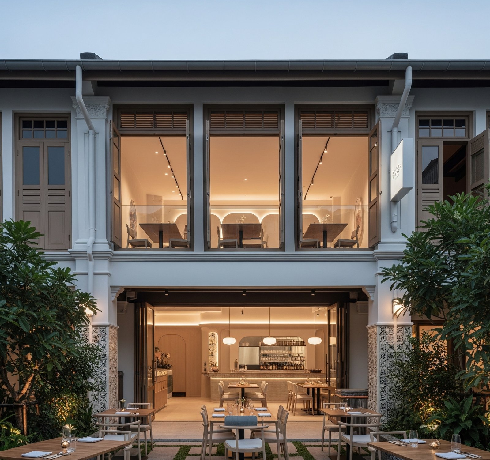 Desain rumah makan ruko