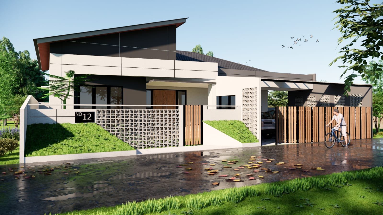 Desain Rumah Modern Tropis yang Nyaman dan Estetik untuk Keluarga