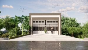 Desain Ruko 2 Pintu Minimalis Modern