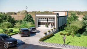 Desain Ruko 2 Pintu Minimalis Modern