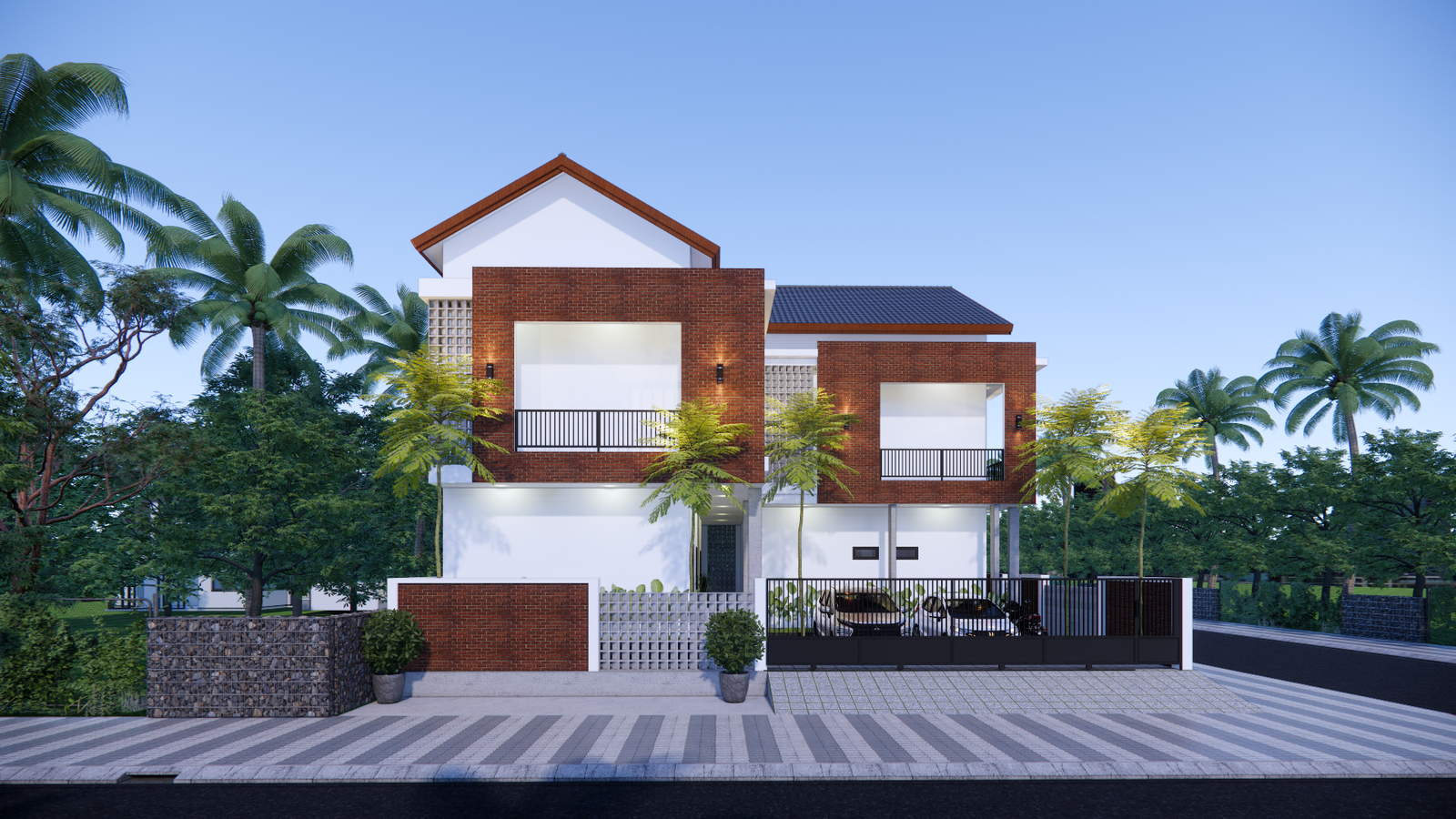 Desain Rumah 2 Lantai Bergaya Tropis Modern yang Cocok Buat Keluarga Masa Kini