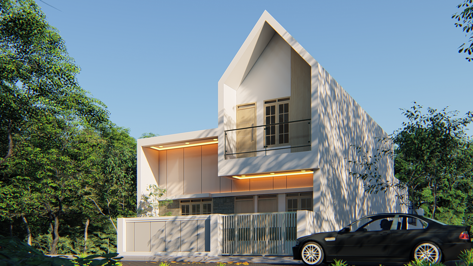 Desain Rumah Modern Tropis 2 Lantai: Elegan, Nyaman, dan Fungsional