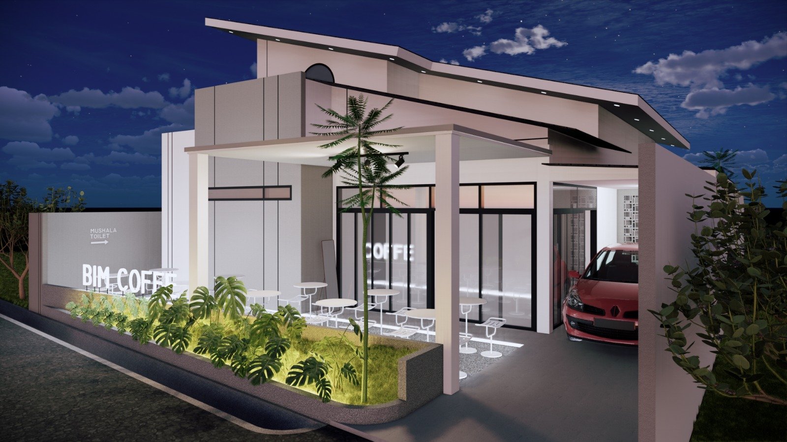 Desain Cafe Minimalis Modern Gaya Kekinian yang Bikin Pelanggan Betah