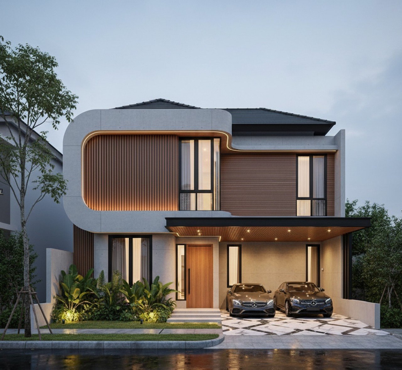 Desain Rumah Modern 2 Lantai