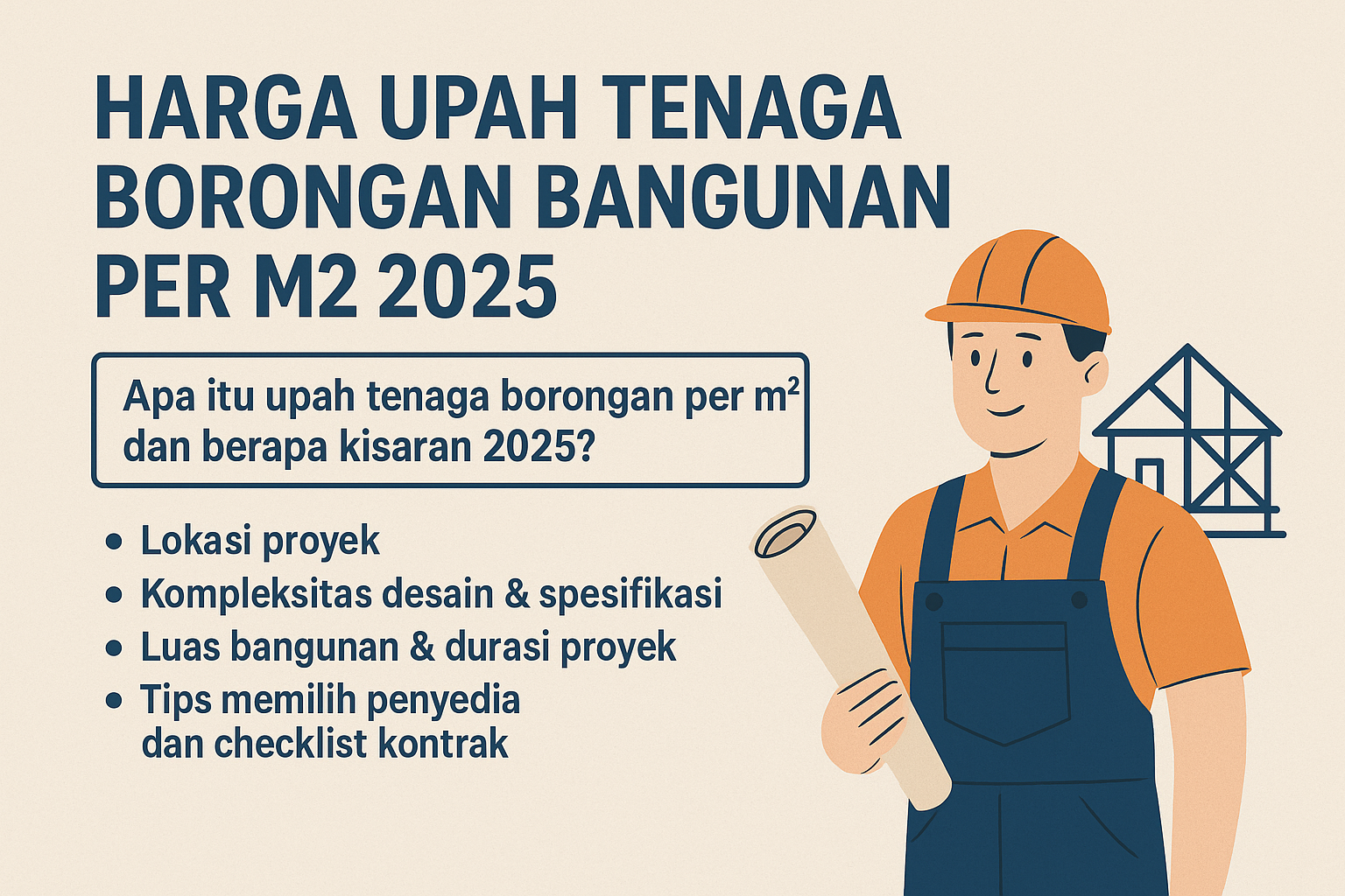 Harga Upah Tenaga Borongan Bangunan per m2 2025