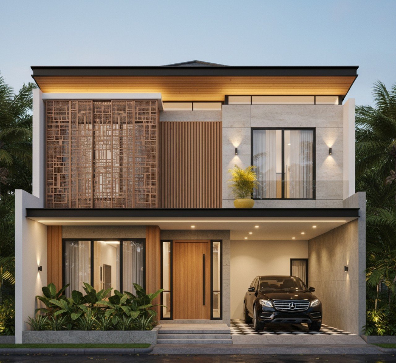 Desain Rumah Modern Minimalis 2 Lantai