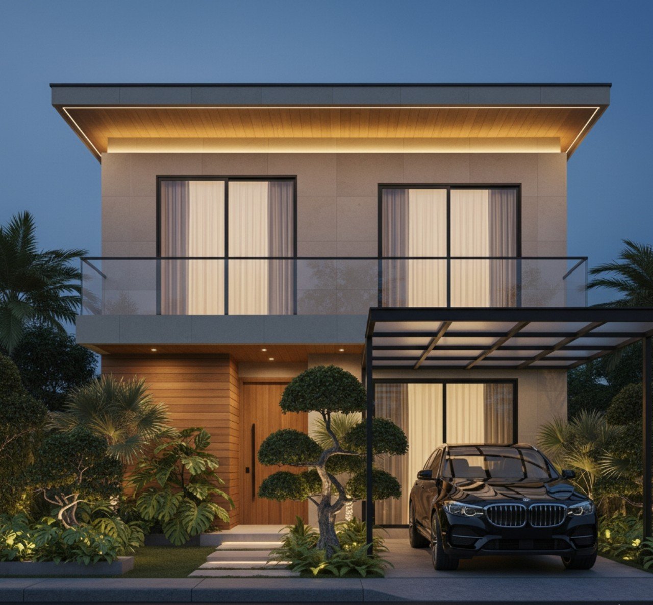 Desain Rumah Modern Minimalis 3 Kamar Tidur Pak Makmur