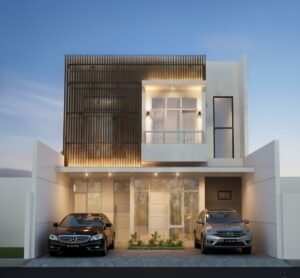 Rumah Minimalis modern 2 tingkat mewah