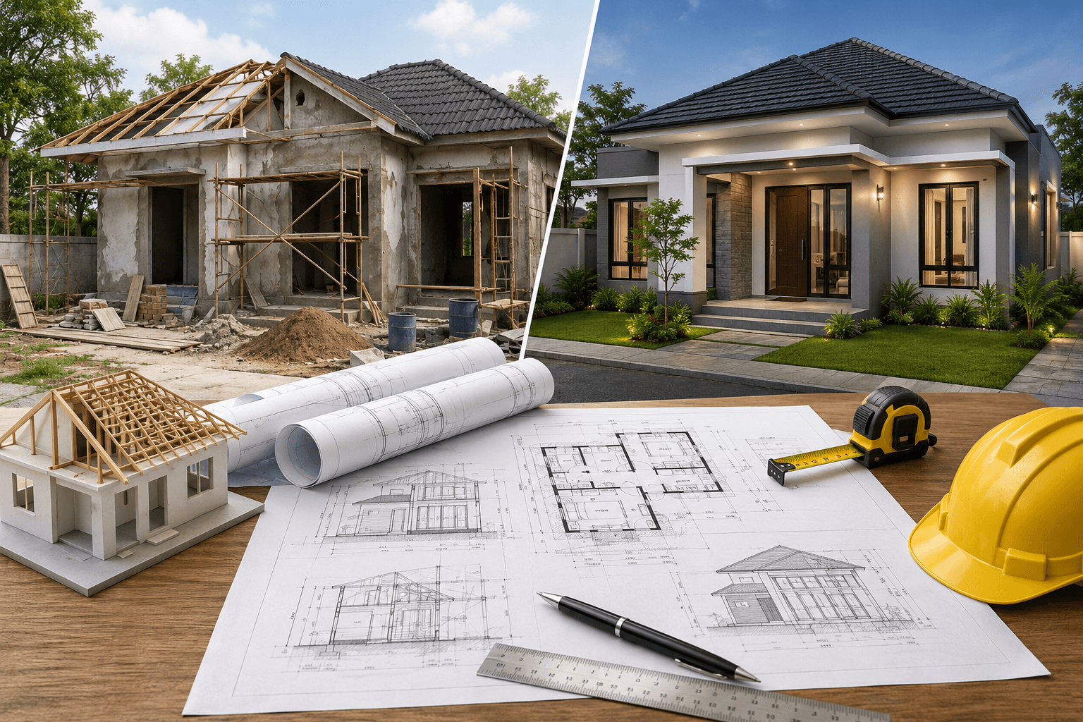 ilustrasi renovasi rumah perlu pbg untuk perubahan struktur bangunan di pekanbaru