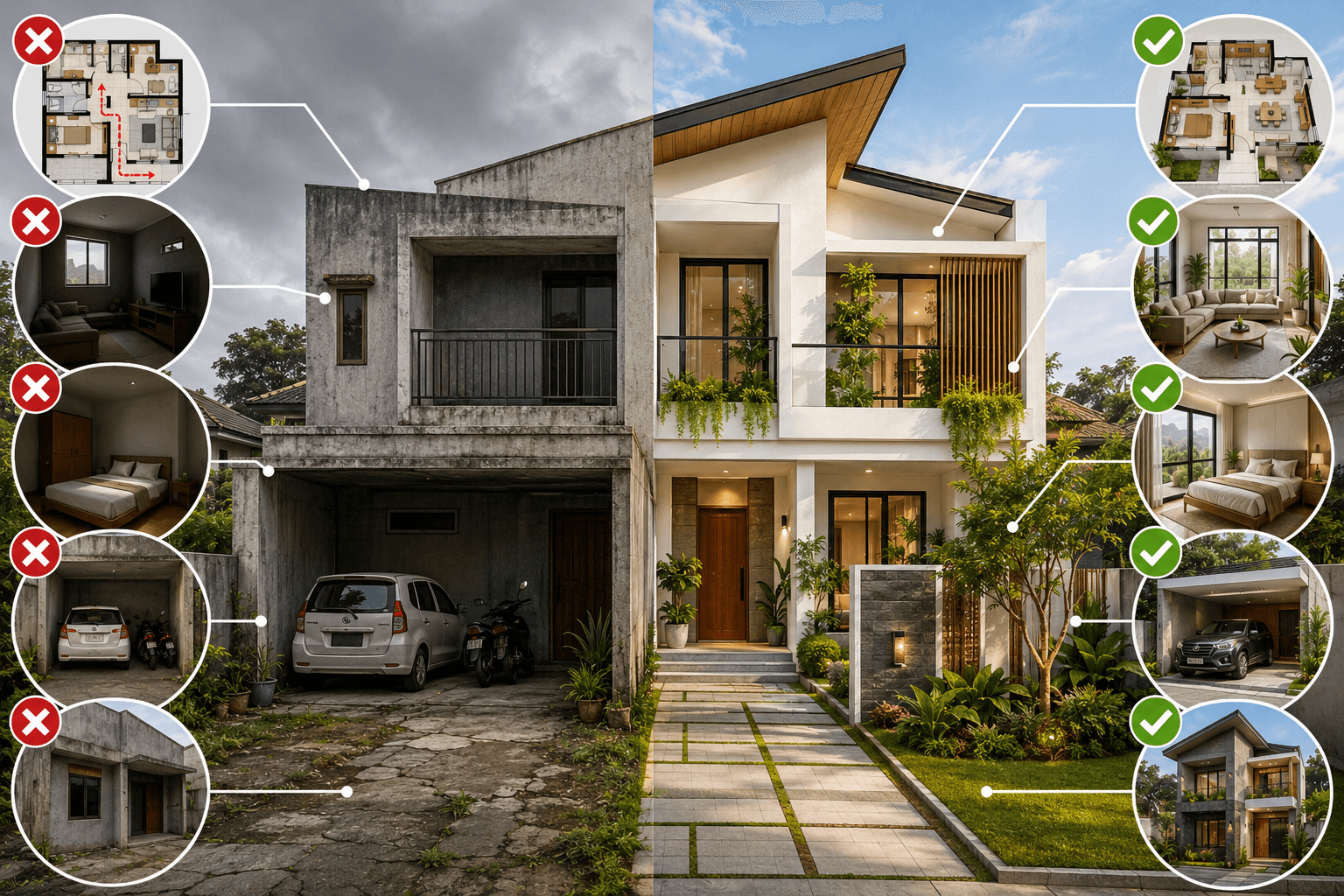 8 Kesalahan Desain Arsitektur yang Membuat Harga Jual Rumah Turun Drastis